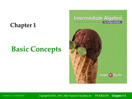 Chapter 1 Basic Concepts.