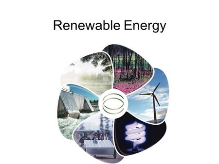 Renewable Energy. Energy An essential part of modern society Need reliable supply The U.S. constitutes less than 5% of the world population, but uses.