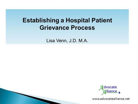 Establishing a Hospital Patient