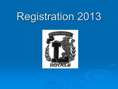 Registration 2013. Why is Registration important?  So you meet graduation requirements  So you get the classes that meet your needs for the future.