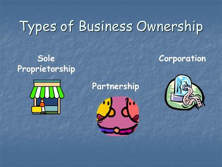 Types of Business Ownership