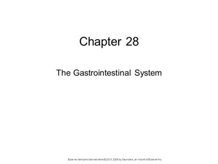 Theory Objectives Identify three major causative factors in the development of disorders of the gastrointestinal system. Explain three measures to prevent.