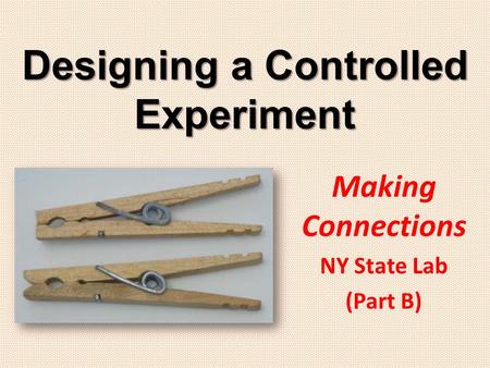 Designing a Controlled Experiment