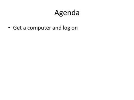 Agenda Get a computer and log on. Chapter 5 Review Write the answers on a separate piece of paper Turn into me at the end of class.
