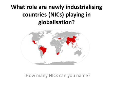 How many NICs can you name?