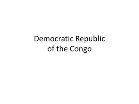 Democratic Republic of the Congo. Flag Blue represents peace and hope Red the blood of the country's martyrs Yellow the country's wealth and prosperity.