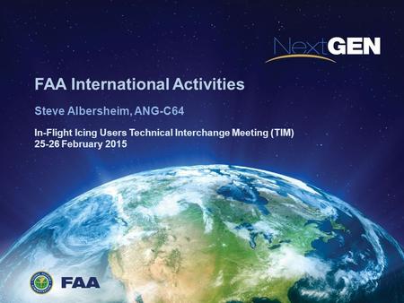 FAA International Activities