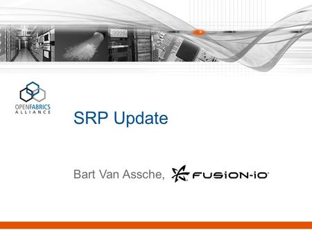 SRP Update Bart Van Assche,.