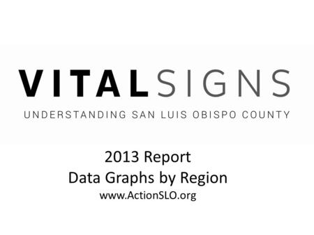 2013 Report Data Graphs by Region www.ActionSLO.org.