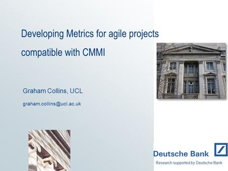 Developing Metrics for agile projects compatible with CMMI