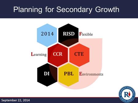Planning for Secondary Growth DIPBLE nvironments CCRCTEL earning 2014RISDF lexible September 22, 2014.