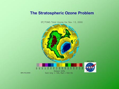 The Stratospheric Ozone Problem. First, what is the ozone problem? About 2 billion years ago Life on Earth was entirely single-celled organisms living.