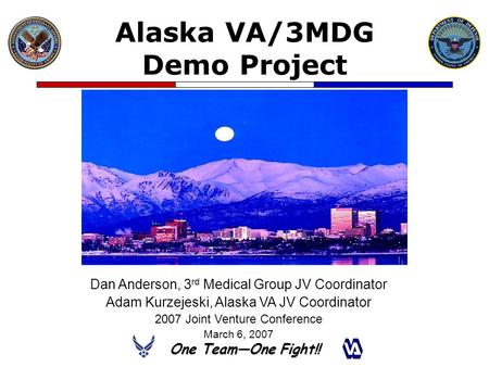 Alaska VA/3MDG Demo Project