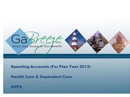 Spending Accounts (For Plan Year 2013) Health Care & Dependent Care SHPS.