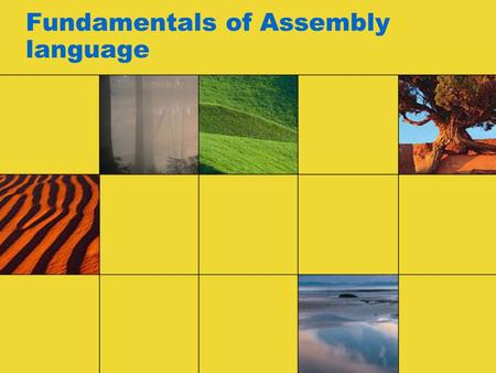 Fundamentals of Assembly language
