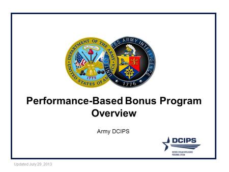 Performance-Based Bonus Program Overview