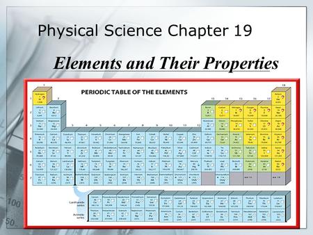 Physical Science Chapter 19