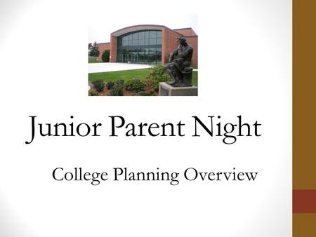 Junior Parent Night College Planning Overview. HHS Guidance Counselors Mrs. Tracy Encarnacao, District Director of Guidance Mr. Bruce Powers A - Cal Ms.
