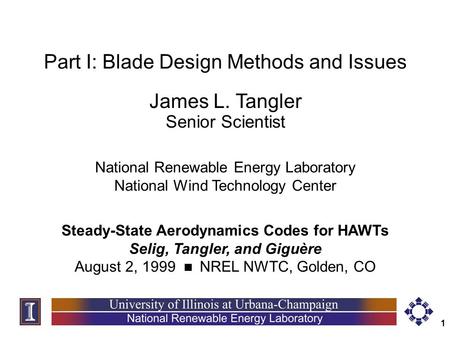 Steady-State Aerodynamics Codes for HAWTs