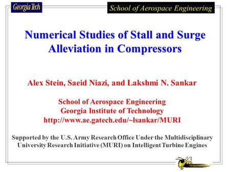 Numerical Studies of Stall and Surge Alleviation in Compressors