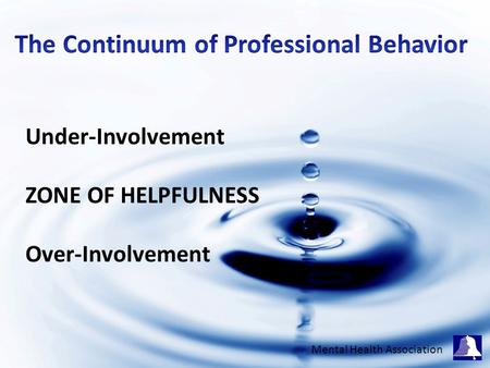 The Continuum of Professional Behavior