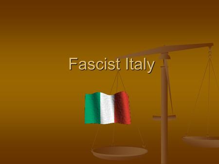 Fascist Italy. Postwar Italy World War I left Italy with little national glory. World War I left Italy with little national glory. Economic problems plagued.