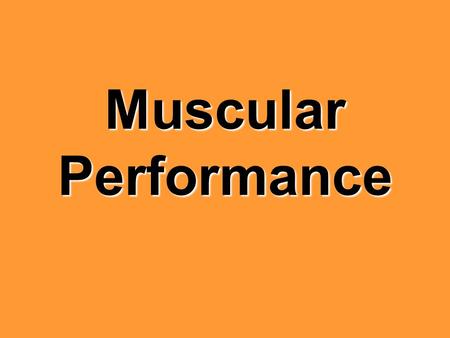 Muscular Performance. Isotonic: the muscle contracts and shortens (muscle length changes), giving movement. Nearly all training you do is isotonic.