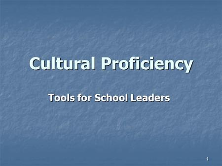 1 Cultural Proficiency Tools for School Leaders. 2 Your Facilitators Kikanza Nuri Robins, EdD Kikanza Nuri Robins, EdD Principal, The Robins Group Principal,