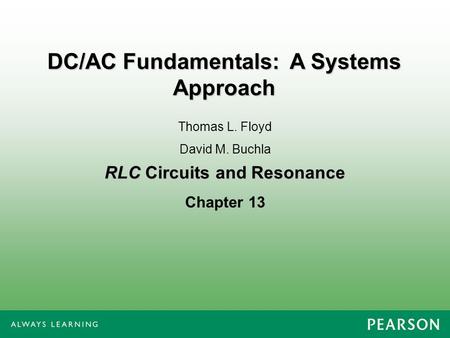 RLC Circuits and Resonance