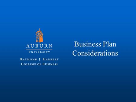 Business Plan Considerations. Types of Plans Complete, Quick/dehydrated, Operational Startup, Existing For-Profit, Non-Profit Customized, Fill-in-the-Blank.
