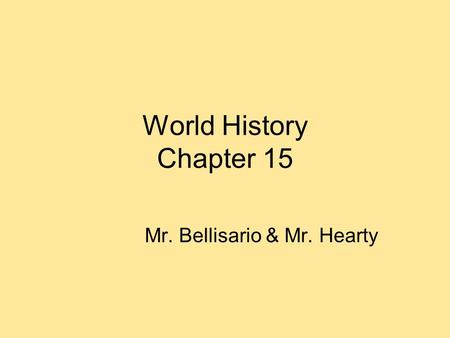 Mr. Bellisario & Mr. Hearty