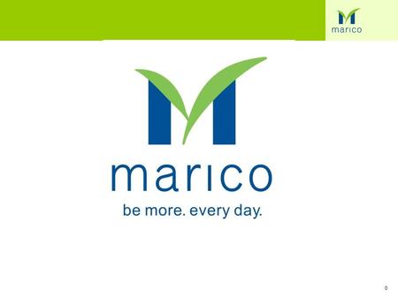 Disclaimer This investor presentation has been prepared by Marico Limited (“Marico”) and does not constitute a prospectus or placement memorandum or an.