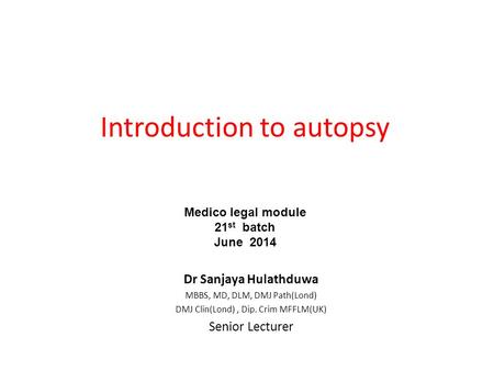 Introduction to autopsy