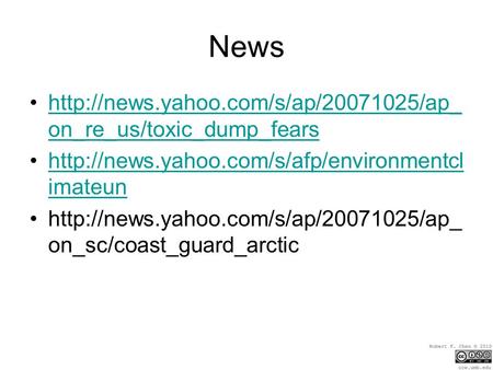 News  on_re_us/toxic_dump_fearshttp://news.yahoo.com/s/ap/20071025/ap_ on_re_us/toxic_dump_fears