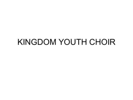 KINGDOM YOUTH CHOIR. TAKE ME TO THE KING [Chorus:] Take me to the King I don't have much to bring My heart is torn in pieces It's my offering Take me.