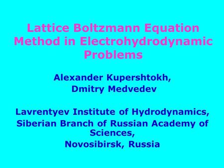 Lattice Boltzmann Equation Method in Electrohydrodynamic Problems