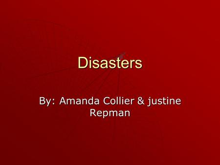 Disasters By: Amanda Collier & justine Repman. The Station  This fire sparked on the night of 2/20/03.  A band was playing and they used pyrotechnics.