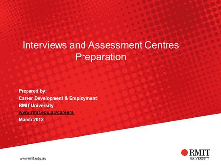 Interviews and Assessment Centres Preparation