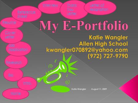 My E-Portfolio Katie Wangler Allen High School