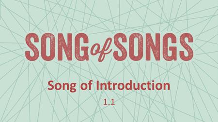 Song of Introduction 1.1. YouTube: