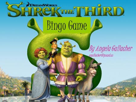 Bingo Game By Angela Gallacher