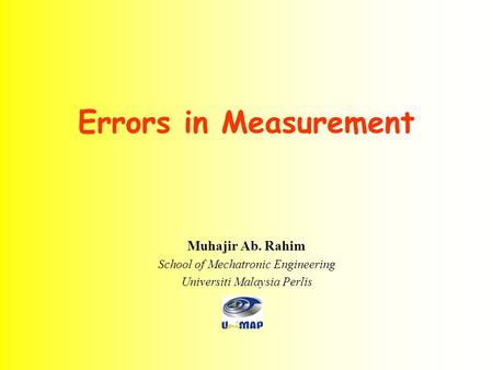 Errors in Measurement Muhajir Ab. Rahim