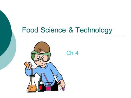 Food Science & Technology