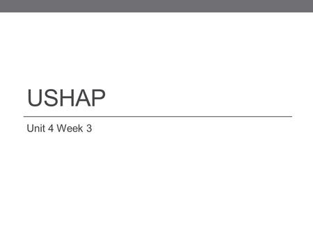 USHAP Unit 4 Week 3. Agenda: Monday 11/5/12 Objective: Understand how westward expansion promoted both nationalism and sectionalism Content: Federal policies,