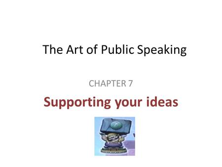 The Art of Public Speaking