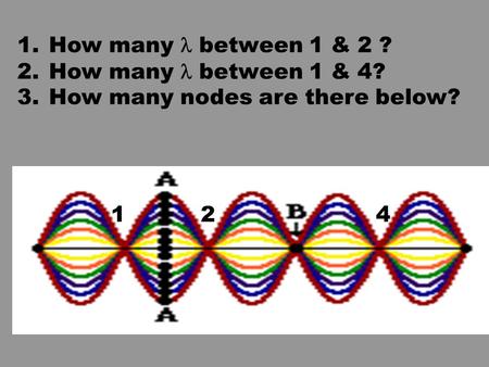 1. How many between 1 & 2 ? 2. How many between 1 & 4? 3. How many nodes are there below? 124.