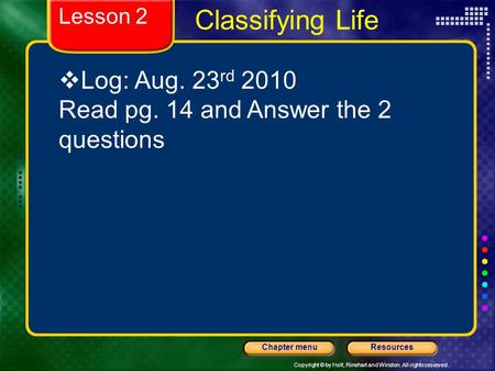 Classifying Life Log: Aug. 23rd 2010