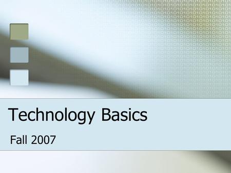 Technology Basics Fall 2007. Help Desk Method 1 Call the Help Desk at (718) 935-5100. When you call you will get the following menu: Help Desk Menu Touch.