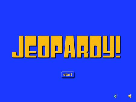 Jeopardy Opening Game Board $ 200 $ 200 $ 200 $ 200 $ 200 $ 400 $ 400 $ 400 $ 400 $ 400 $ 10 0 $ 10 0 $ 10 0 $ 10 0 $ 10 0 $ 300 $ 300 $ 300 $ 300 $