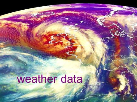 Weather data. You are going to use Excel to look at some weather data. Shawbury, Nairn and Eastbourne are weather observation sites used by the national.